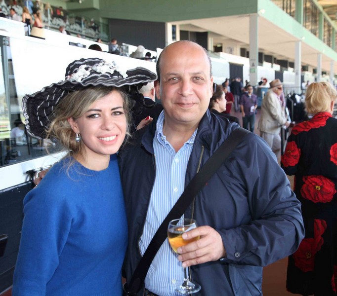 Racing day at Santa Anita Park